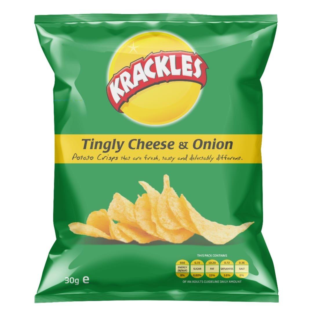 Krackles Cheese & Onion Potato Chips 30G (48 PACK)